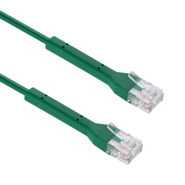 InstallerParts Ethernet Cable CAT6A UTP Bendable Slim Cable- Green- Professional Series - 10Gigabit/Sec Network/High Speed, 28AWG, 550MHZ