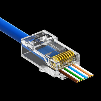InstallerParts Cat6 RJ45 Plug, 100 Pack