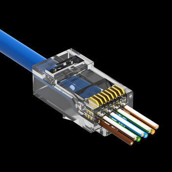 InstallerParts Cat6A RJ45 Plug, 100 Pack