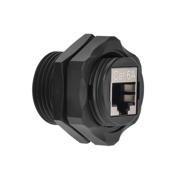 InstallerParts Cat.6A Shielded Panel Mount Bulkhead Coupler
