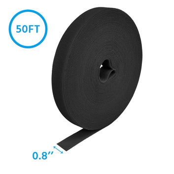 InstallerParts Cable Management Hook and Loop Strap Tape,50 Ft, 0.8"