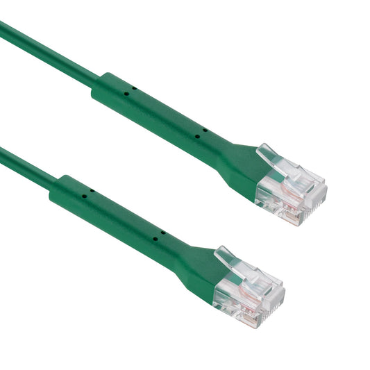 InstallerParts Ethernet Cable CAT6A UTP Bendable Slim Cable- Green- Professional Series - 10Gigabit/Sec Network/High Speed, 28AWG, 550MHZ
