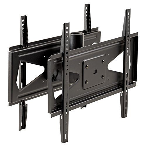 InstallerParts 32"-55" Flat TV – 1.5" NPT Pipe Dual Ceiling Mount – VESA 400x400 – LED LCD Plasma Flat Screen TV – Back to Back