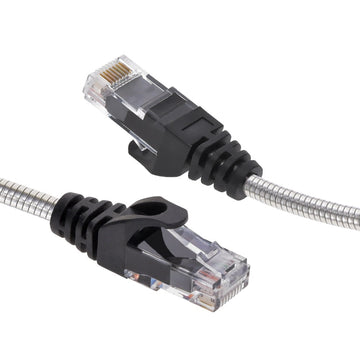 InstallerParts Cat.6A Patch Cable Armored, 28AWG, Slim
