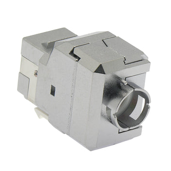 InstallerParts Cat.6A Shielded RJ45 110 Type Keystone Jack,180-Degree