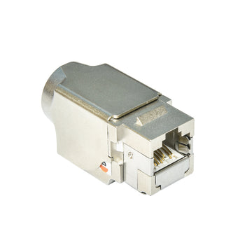 InstallerParts Cat.6A Shielded RJ45 110 Type Keystone Jack,90-Degree