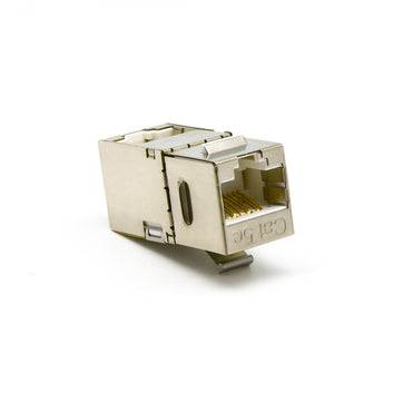 InstallerParts Cat.5E RJ45 Shielded Right Angle Coupler Keystone Latch