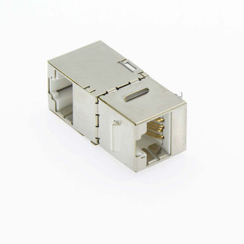 InstallerParts Cat.6 RJ45 Shielded Right Angle Coupler Keystone Latch