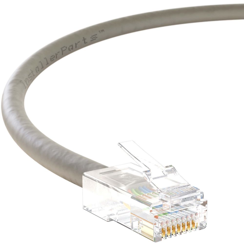 Ethernet Patch Cable CAT5E Cable UTP Non-Booted - Gray - Professional Series - 1Gigabit/Sec Network/Internet Cable, 350MHZ