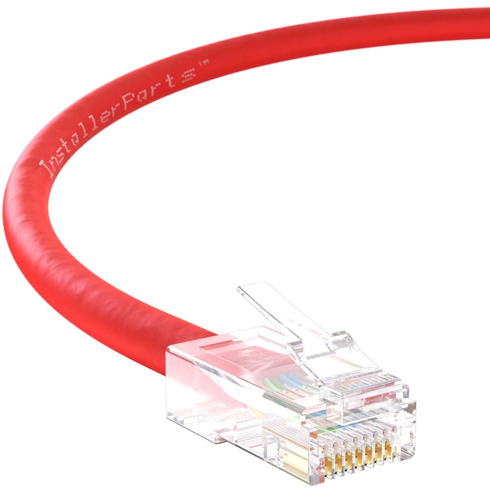 Ethernet Patch Cable CAT6 Cable UTP Non-Booted - Red - Professional Series - 10Gigabit/Sec Network/Internet Cable, 550MHZ